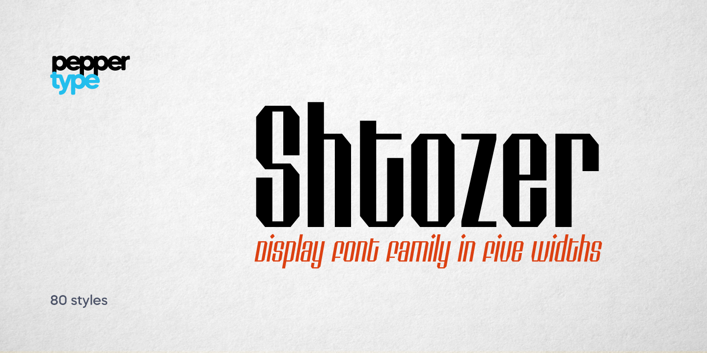 Shtozer 400 Font